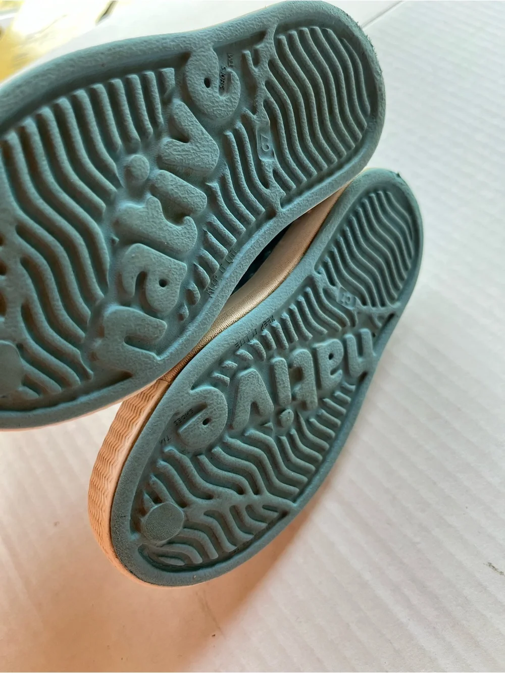 Native Kids Slip-On Shoes in Teal Summer Sneakers Water play